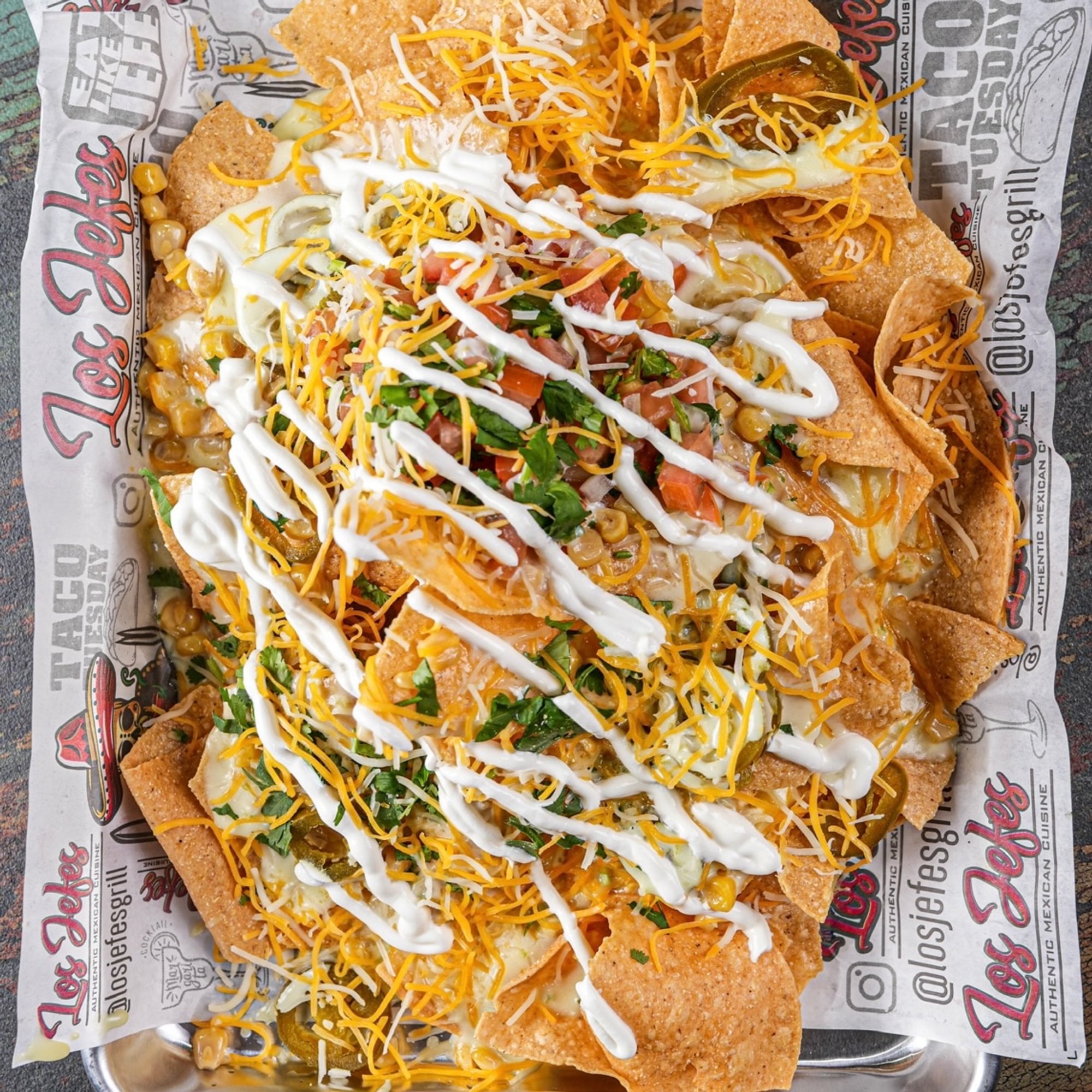 Jefes loaded nachos