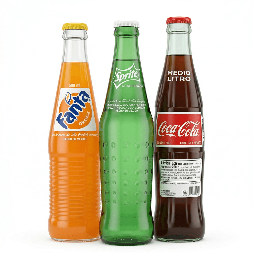 Mexican Bottled Soda (Medio Litro)