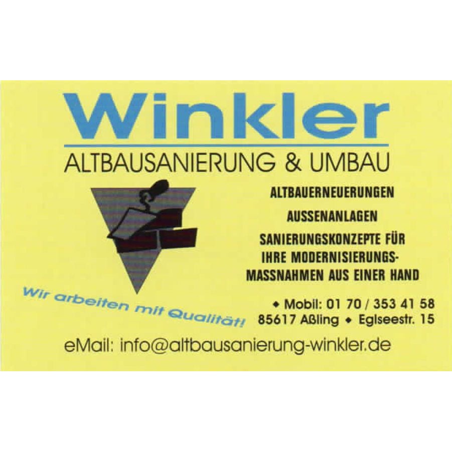 Logo von Winkler Altbausanierung & Umbau