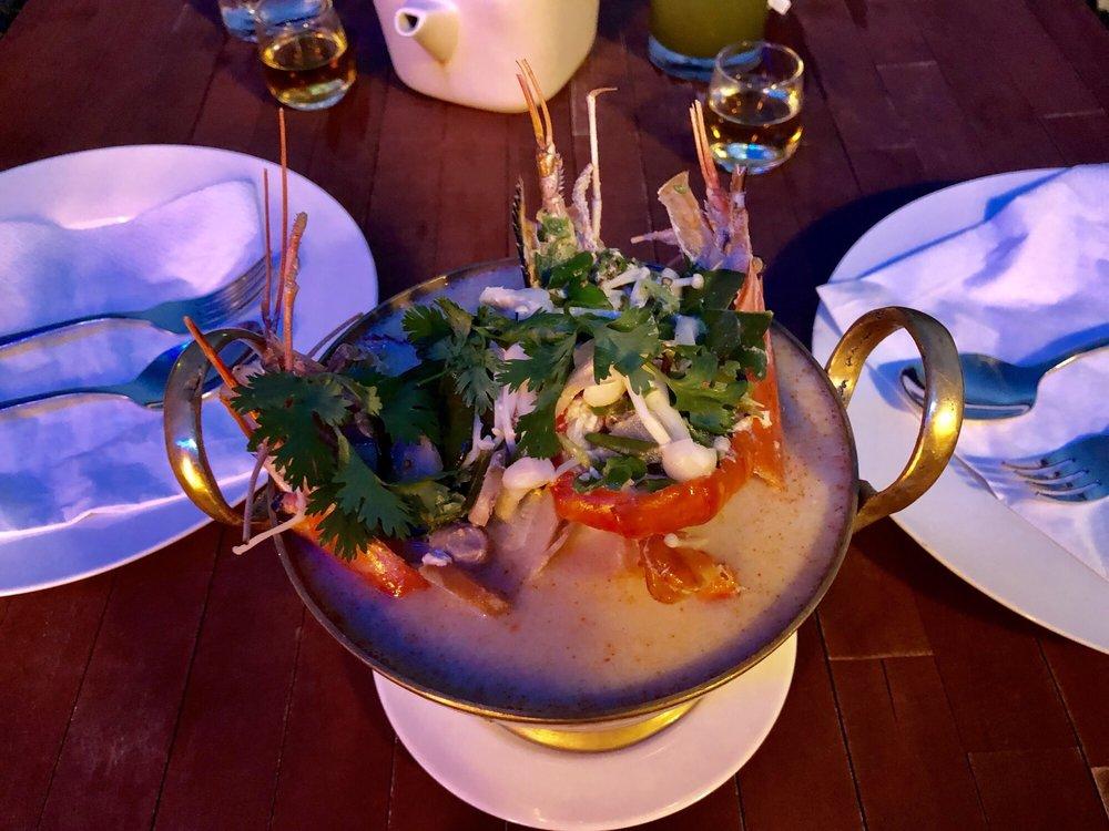 Coconut Milk Soup with Giant Prawn
