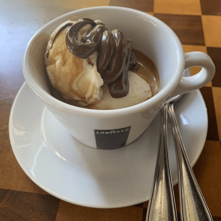 AFFOGATO (2 shots Espresso, 2 Scoops Vanilla Ice Cream)