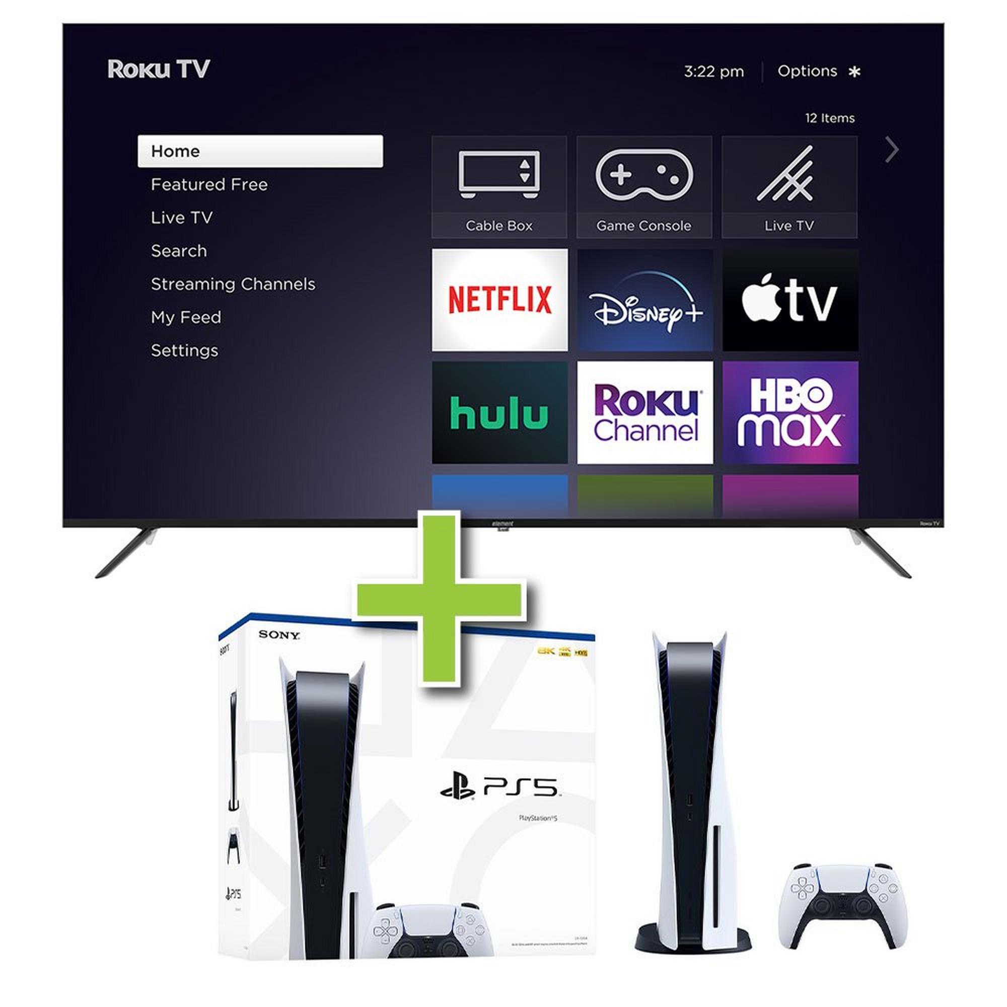 86" Element TV w/ 4K Ultra HD Resolution & PlayStation 5
