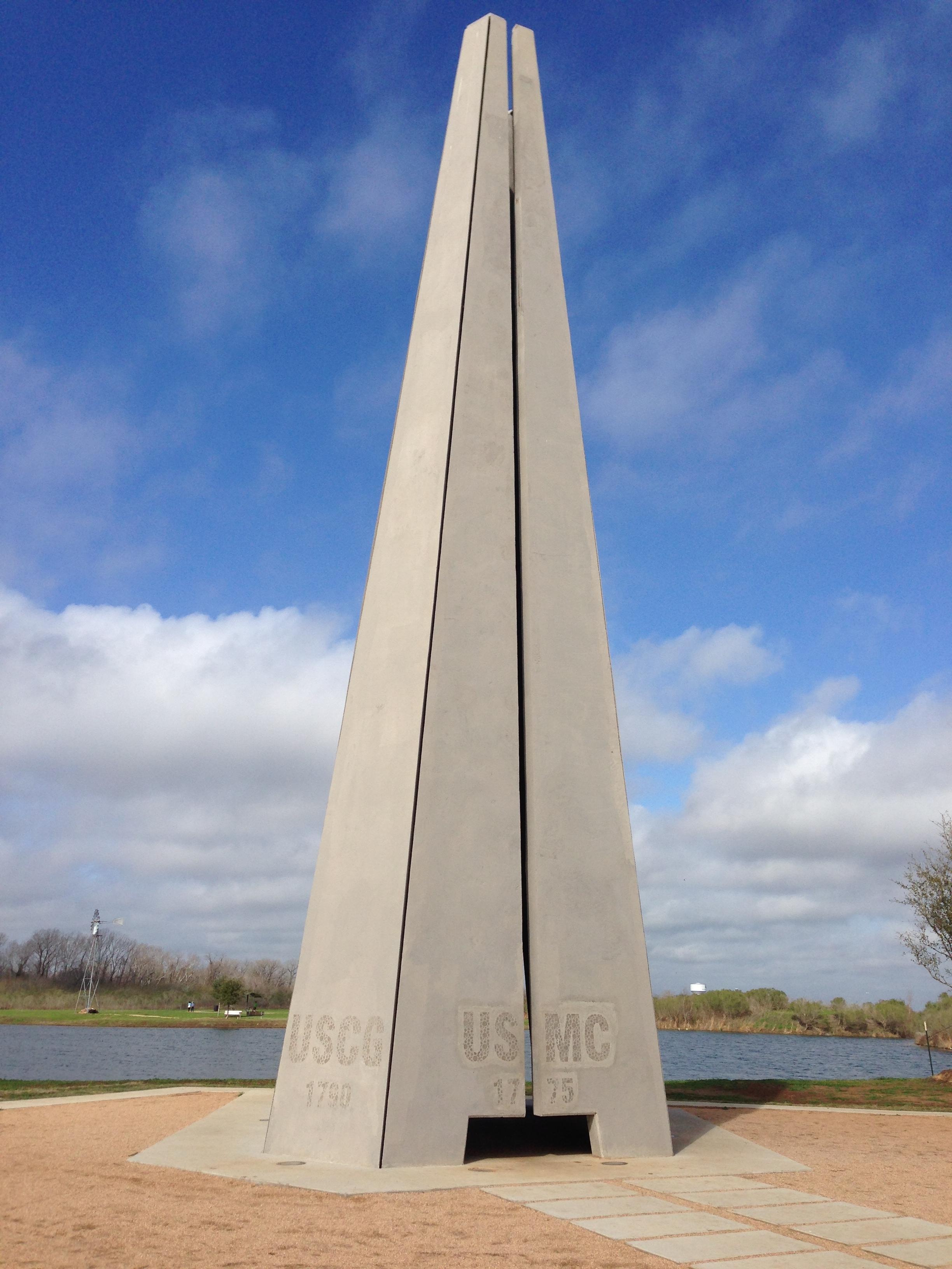 Located in Sugar Land's Memorial Park  is this new monument.  Please come on Monday, May 26th to the City of Sugar Land's Memorial Day festivities. 10:00 a.m.  