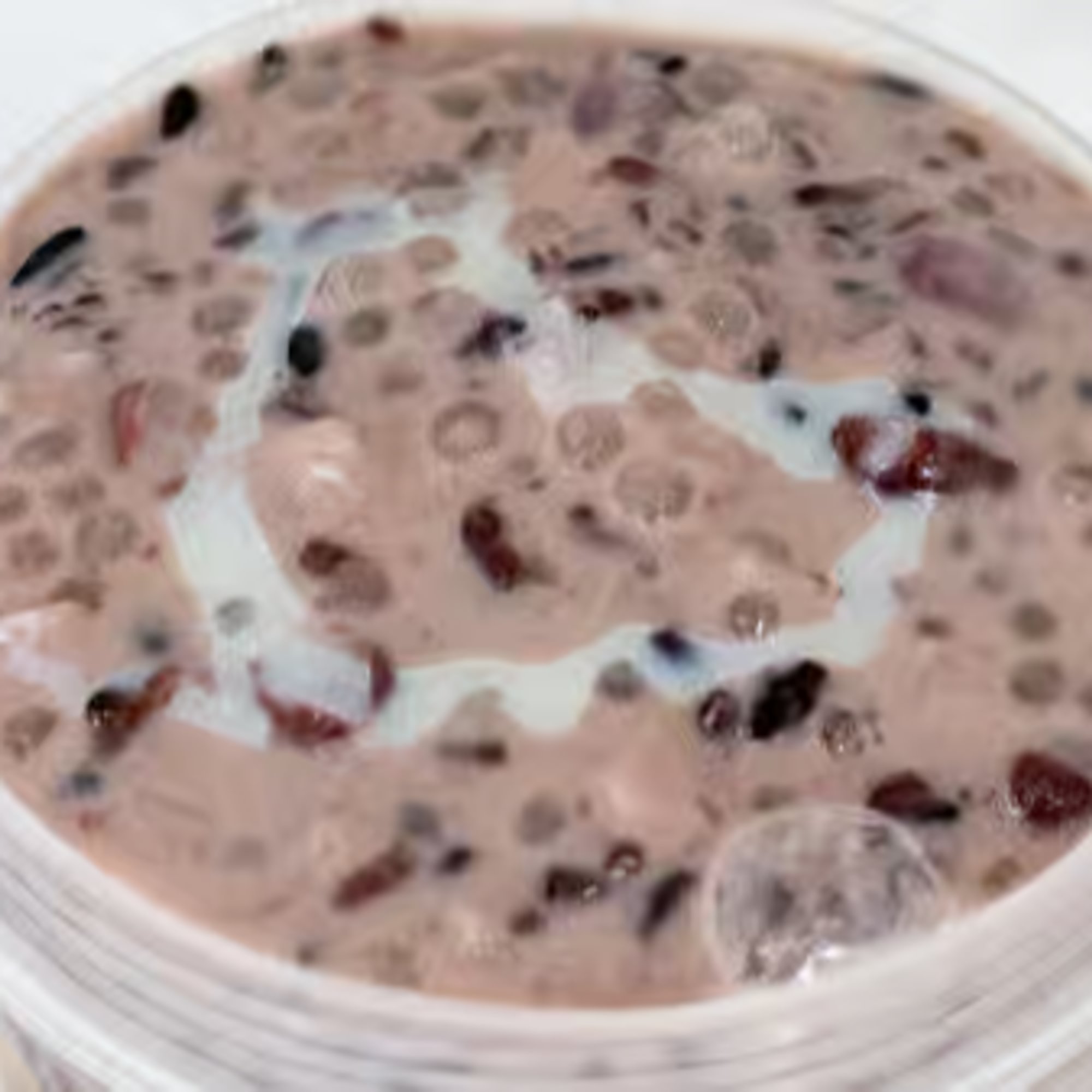 Purple Rice Sago with Coconut Milk