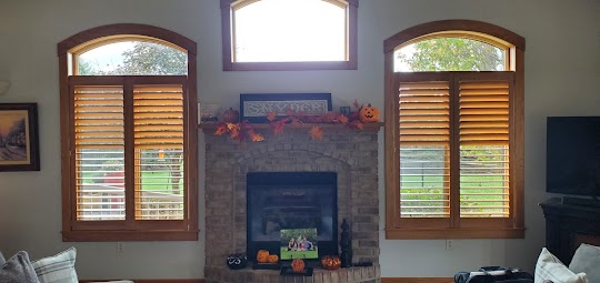 Love the look of natural wood? So do we-and so do these Eagle Lake homeowners! Try Wood Shutters instead of blinds to get the warmth and beauty of real wood!  BudgetBlindsMankato  WoodShutters  ShutterAtTheBeauty  FreeConsultation  WindowWednesday  EagleLakeMN