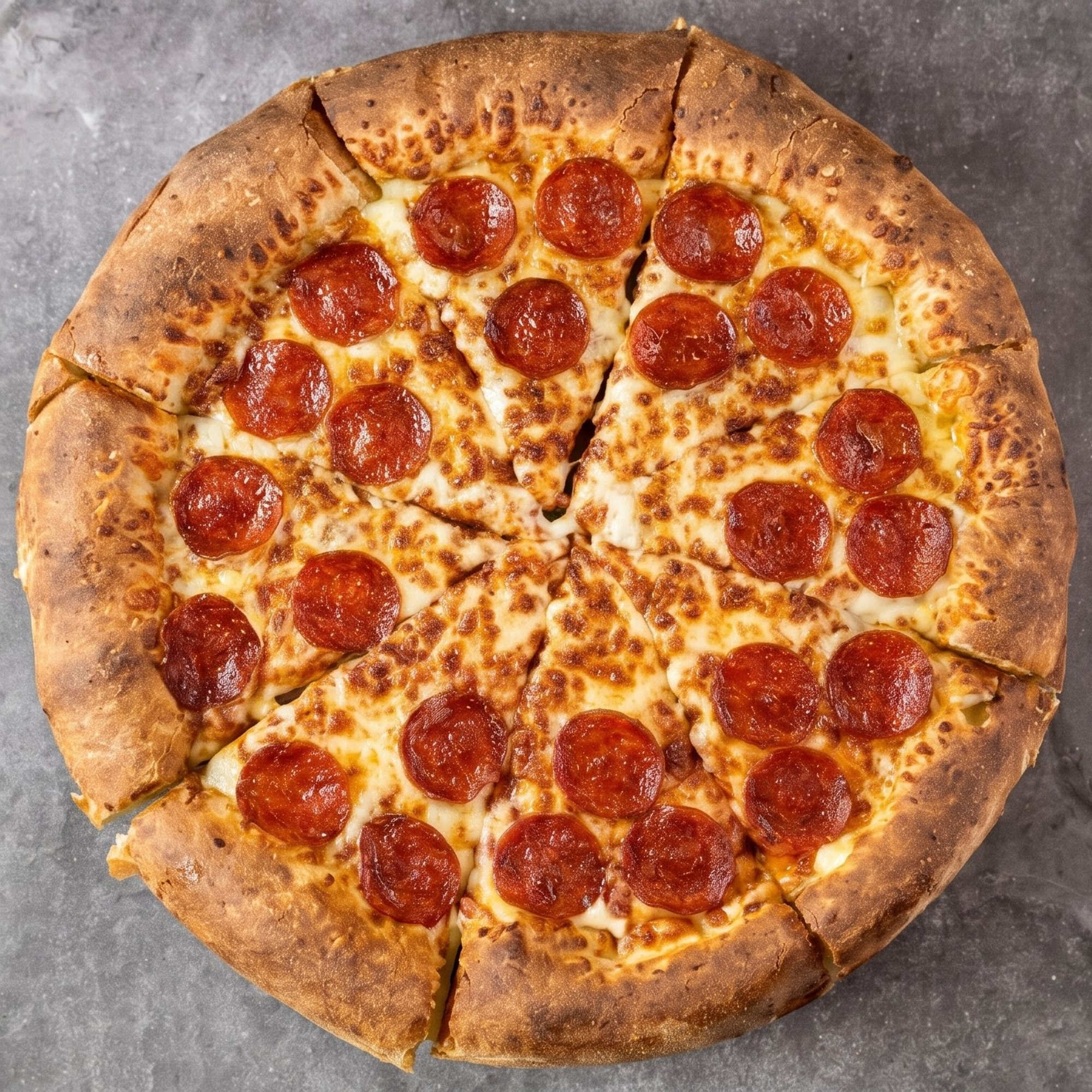 Stuffed Crust Pepperoni Pizza