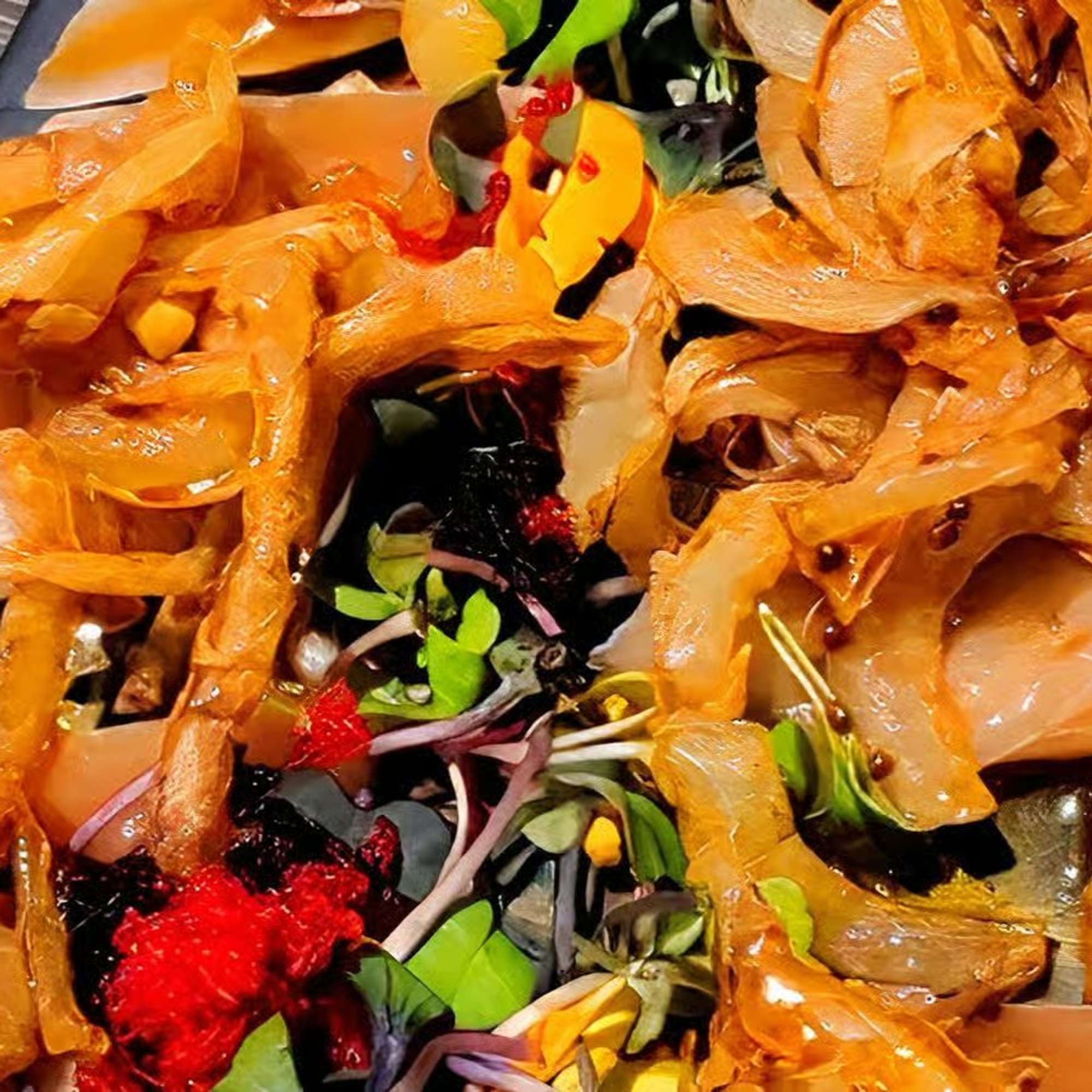 Albacore Carpaccio with Crunchy Onion