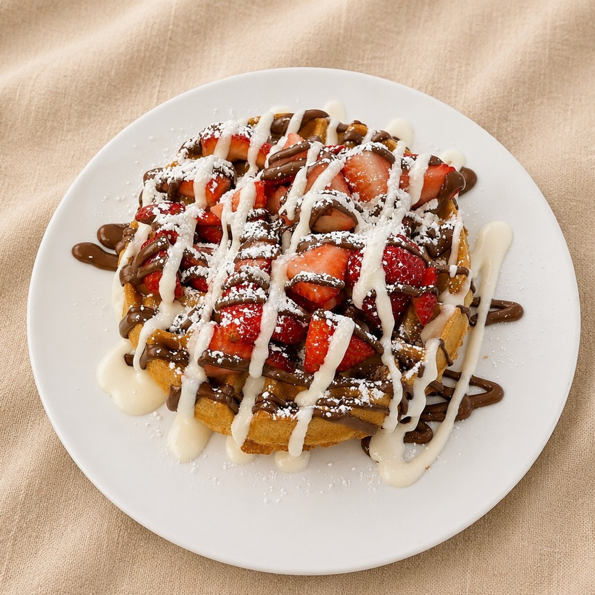 Black and White Waffle
