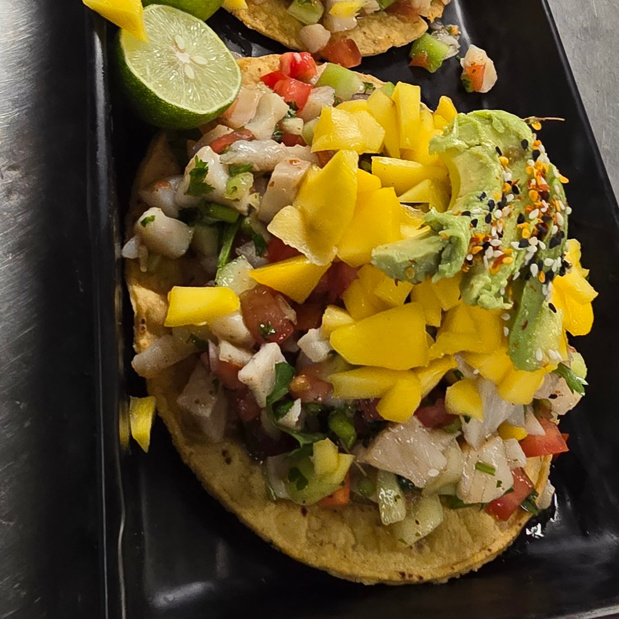 Tostadota Ceviche Camaron Con Mango