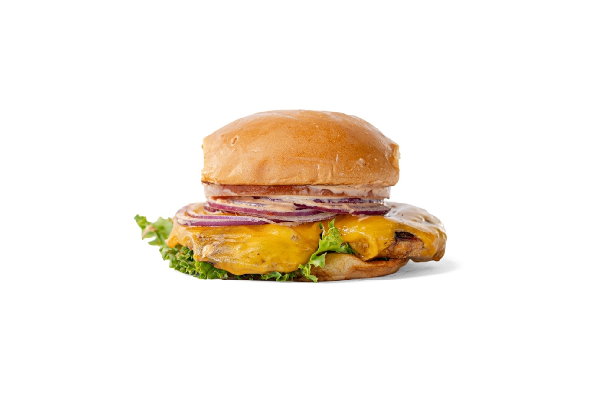 Grilled Chicken Sandwich with Seasoned Fries