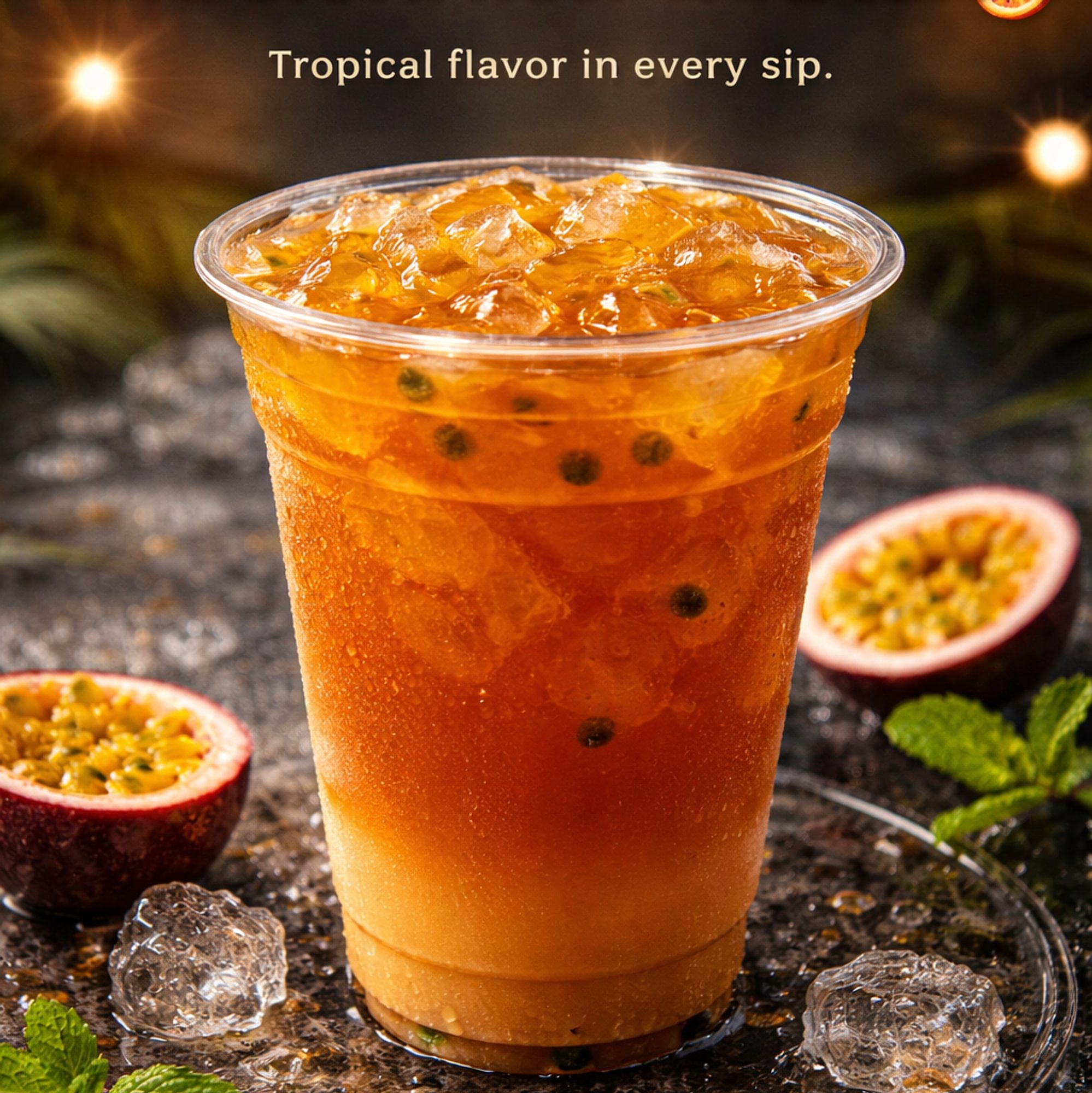 Passion fruit Thai Tea