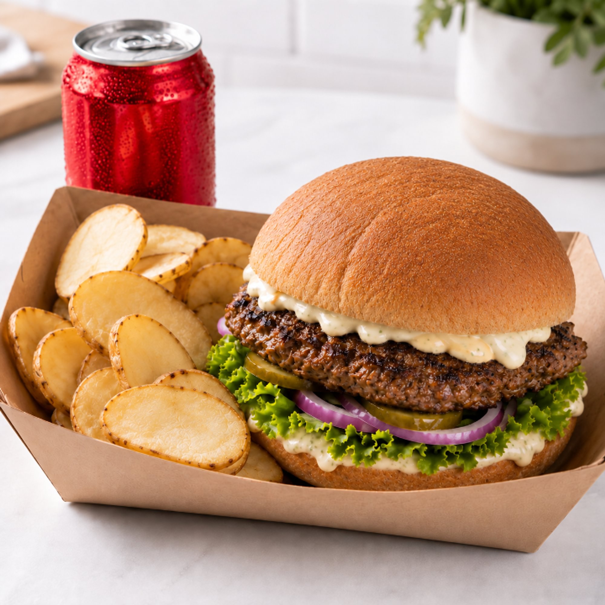 Croissant Gyro Burger