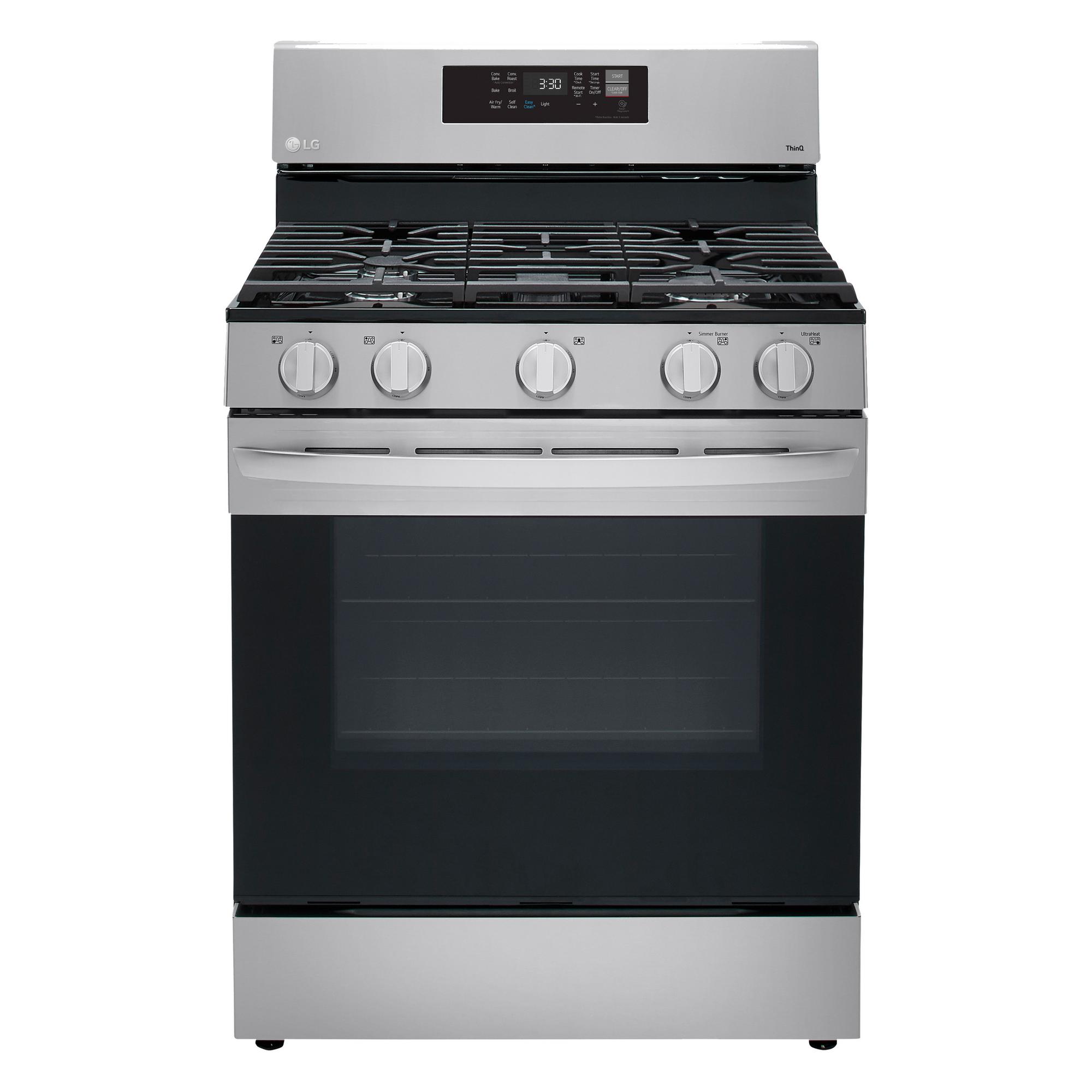 5.8 cu. ft. Smart Wi-Fi Enabled Convection Gas Range with Air Fry & EasyClean