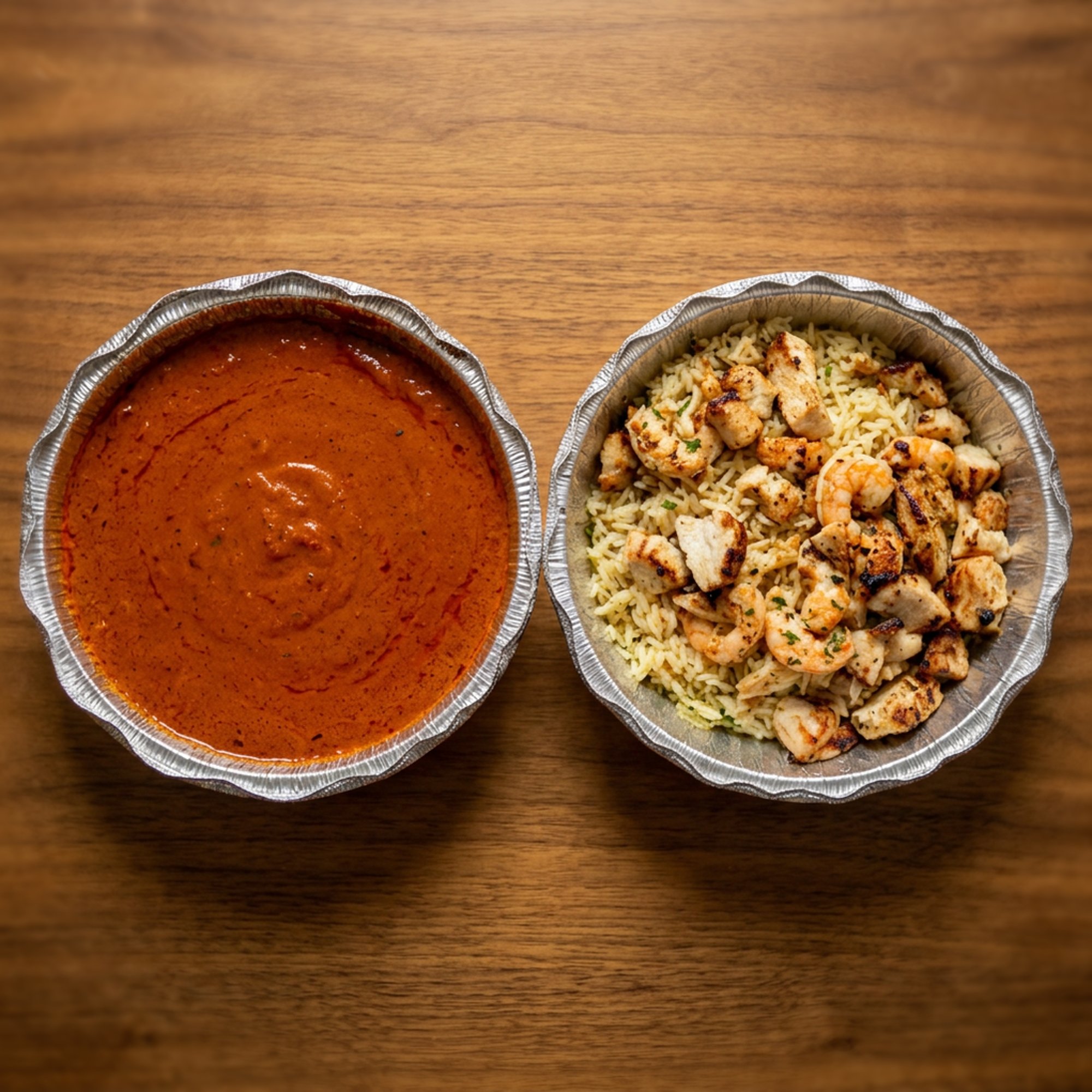 Cajun Butter Chicken and Shrimp Rice