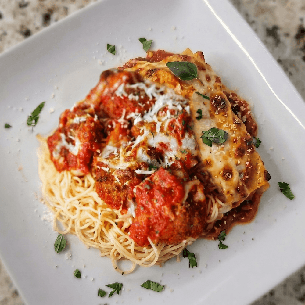 Shrimp Parmigiana Dinner