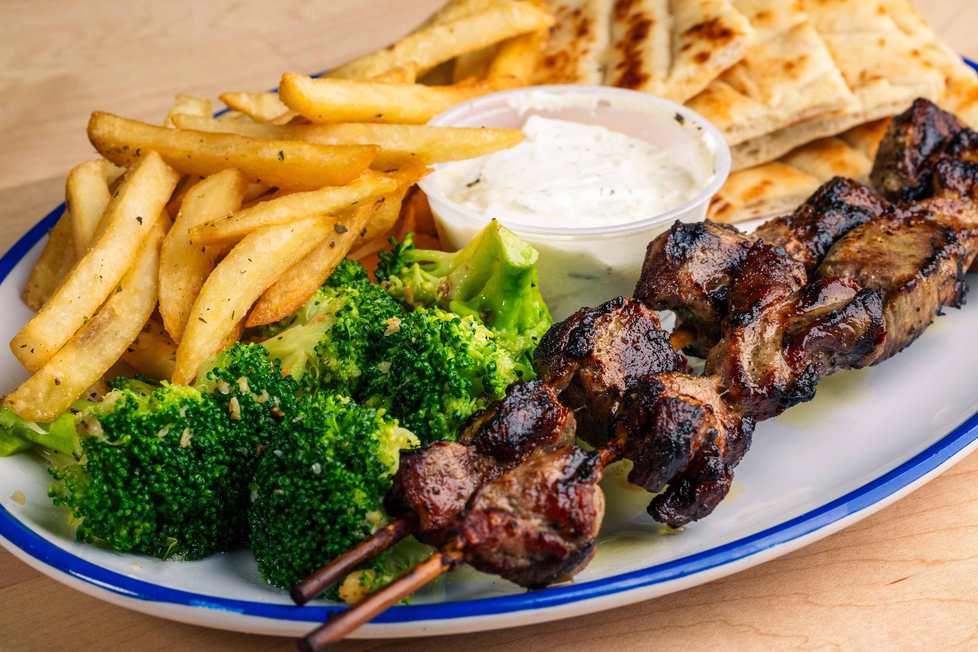 Pork Souvlaki Platter