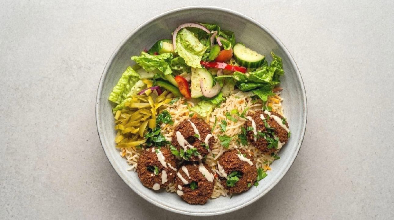 Falafel Vegan Over Rice
