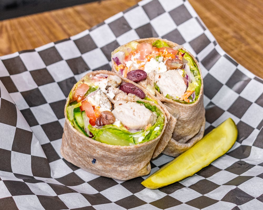 Garden Fresh Chicken Greek Wrap