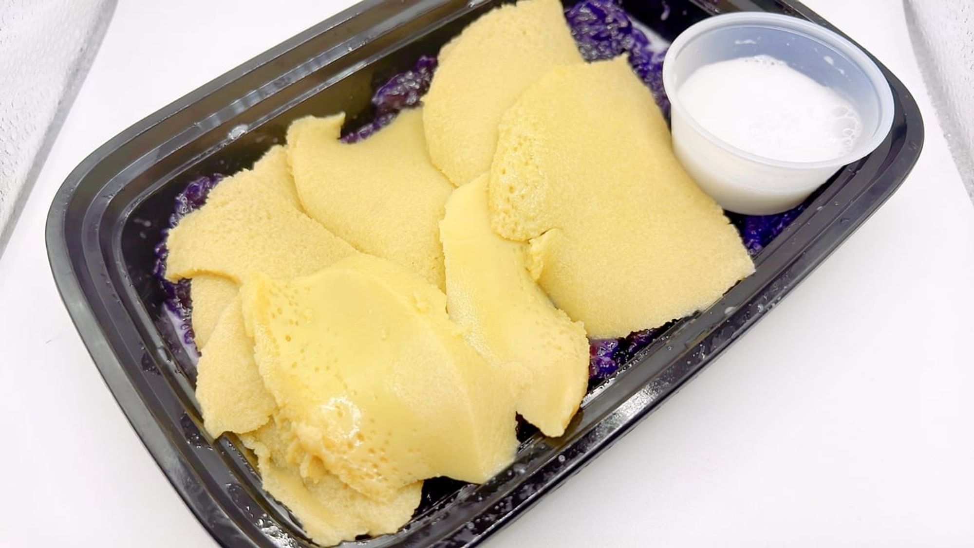 Ube Sticky Rice with Thai Custard