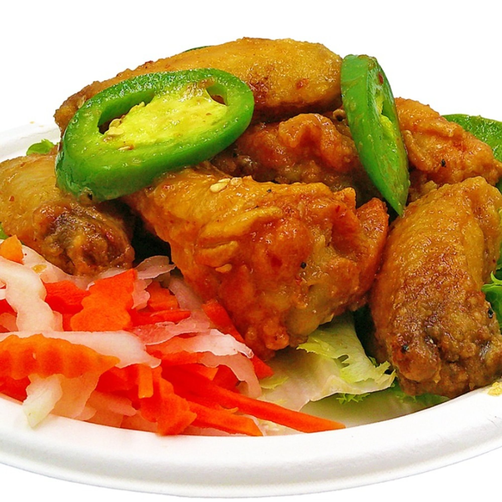 Crispy Fried Chicken Wings W/ Caramelized Fish Sauce (7 pieces)
