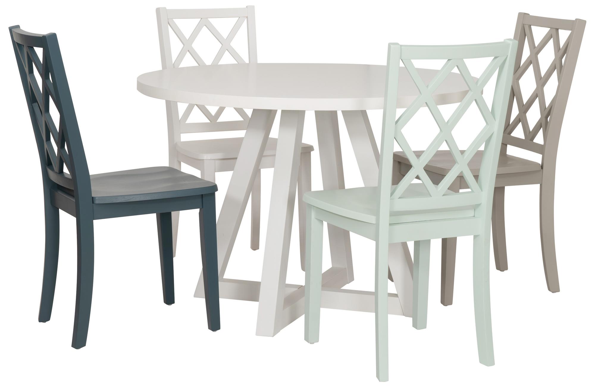 5-Piece Maui Round Dining Table Set