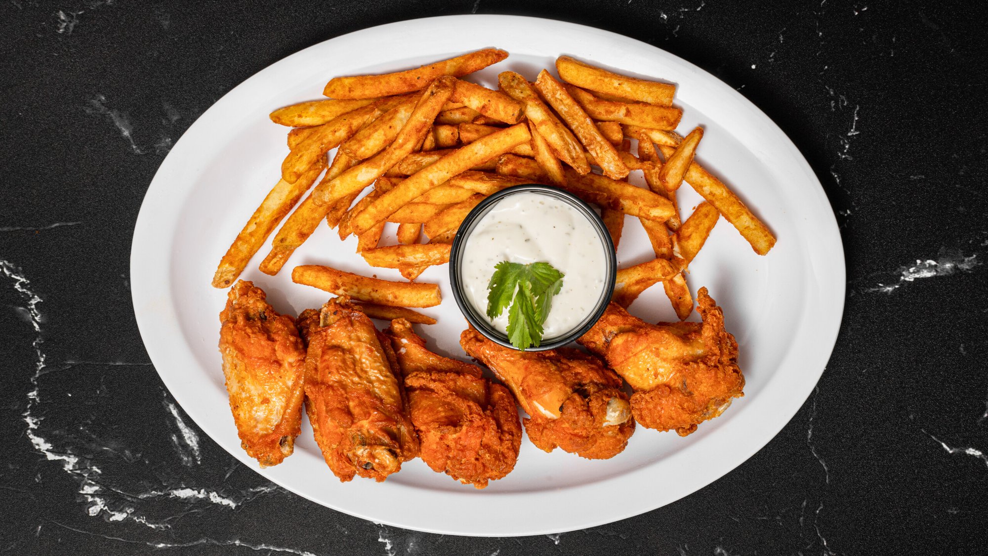 Wings & Fries (7 Wings)