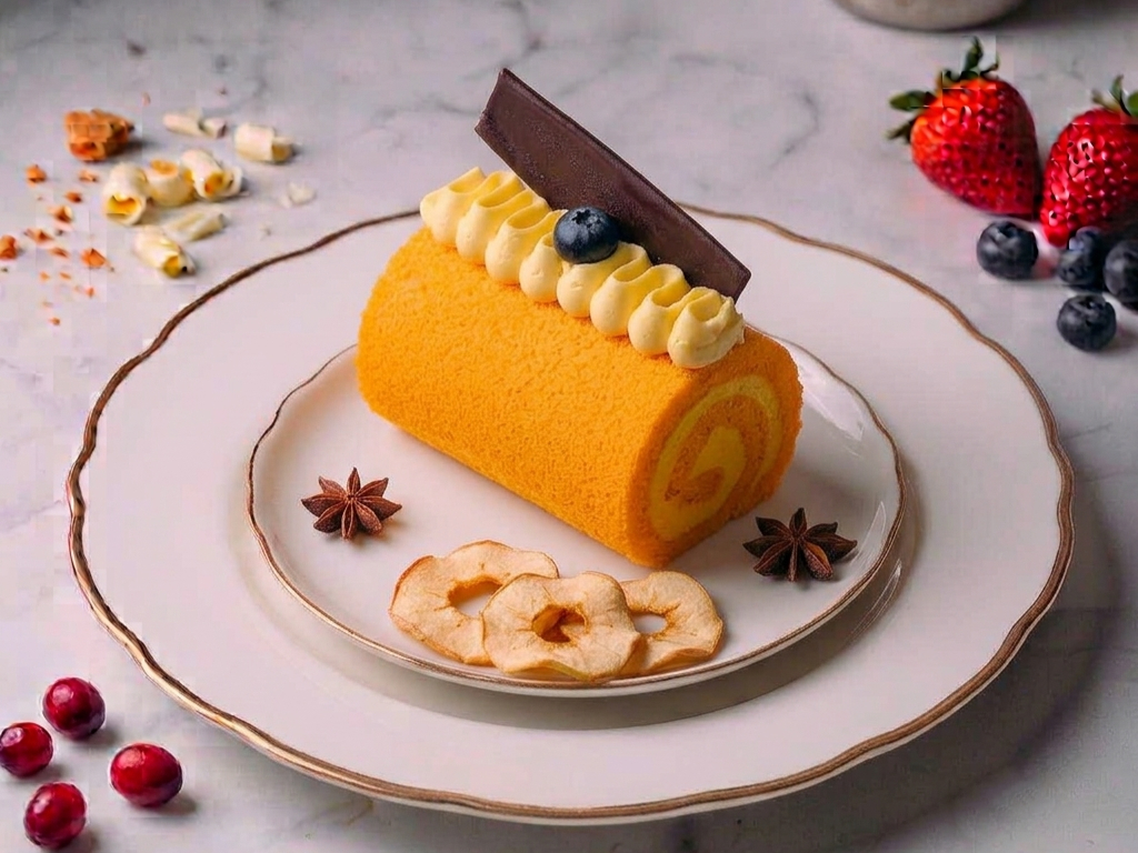 Mango Swiss Roll