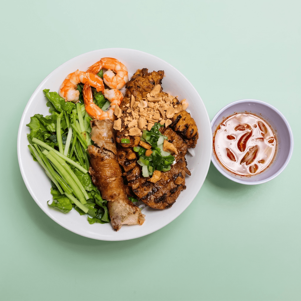 Bún Tôm Thịt Nướng Chả Giò