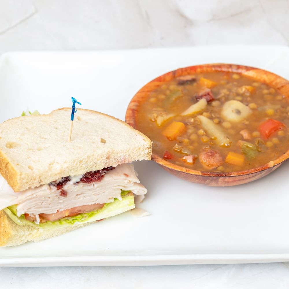Half Oven Baked Turkey Breast Sandwich