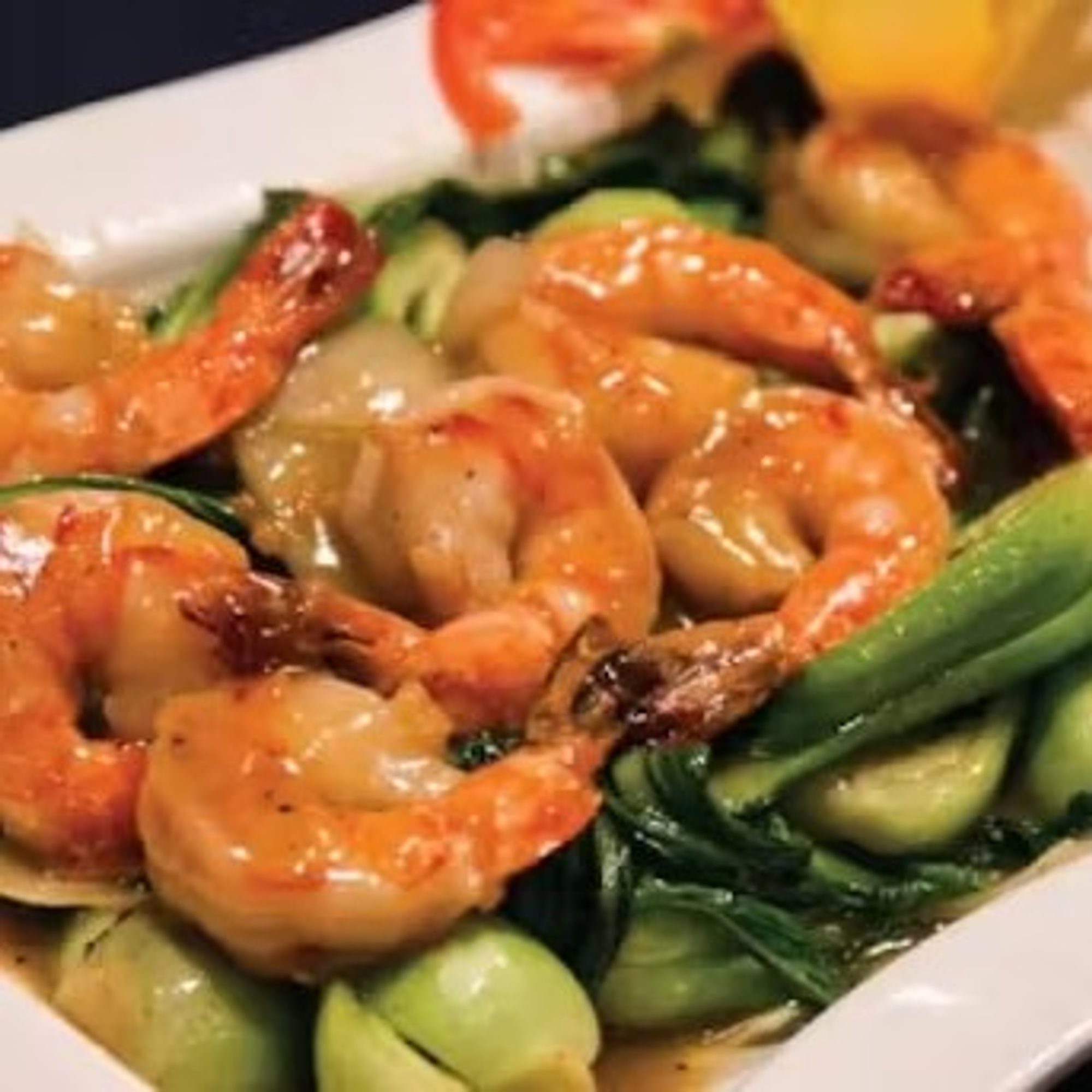 Cải Shanghai Tip Xào Tôm - Shanghai From the East (with Shrimp)