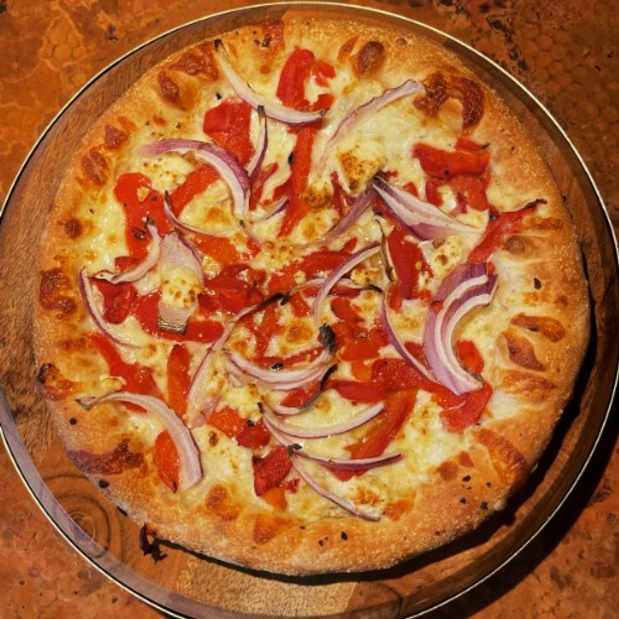 Roasted Red Pepper Pizza (Large 14")