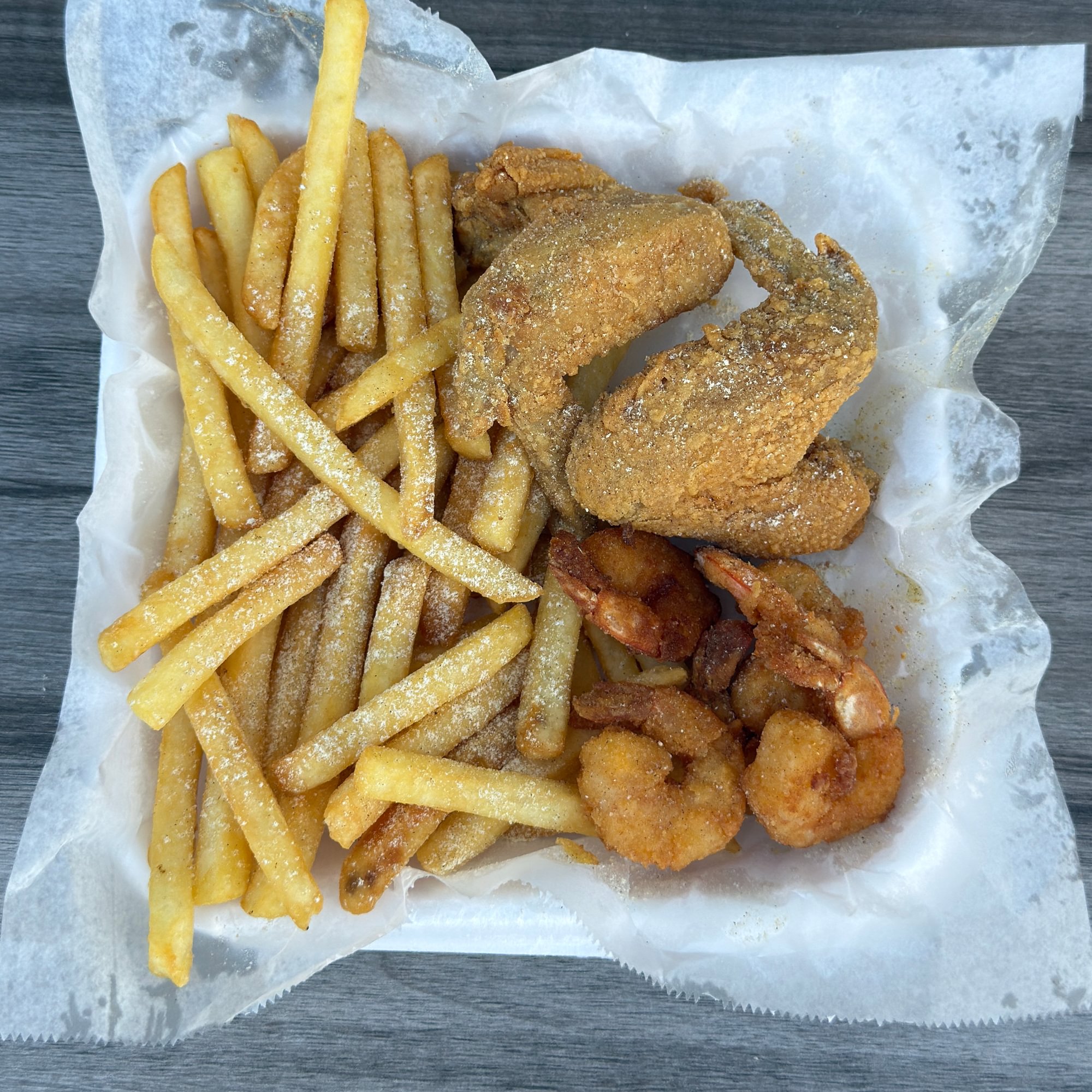Wings (2) & Shrimp (5)