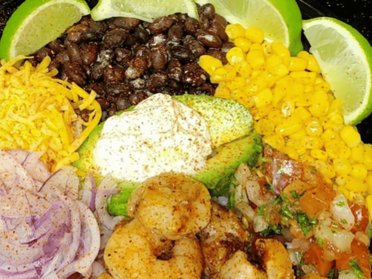 Southwest Shrimp Rice Bowl