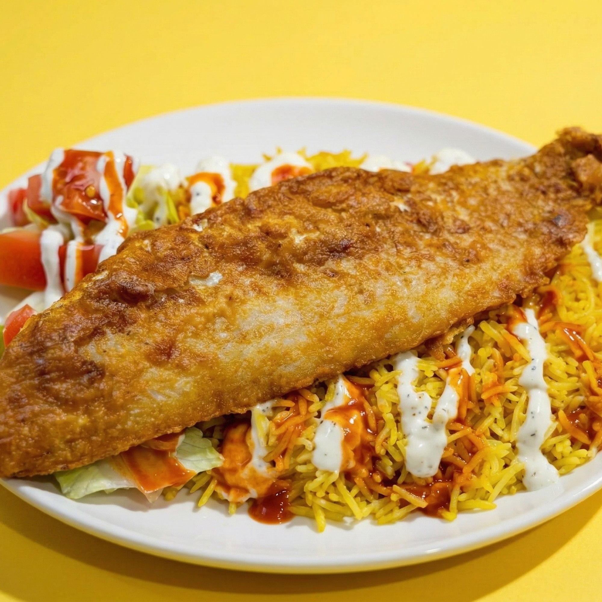 Fish Over Rice + Small Fries