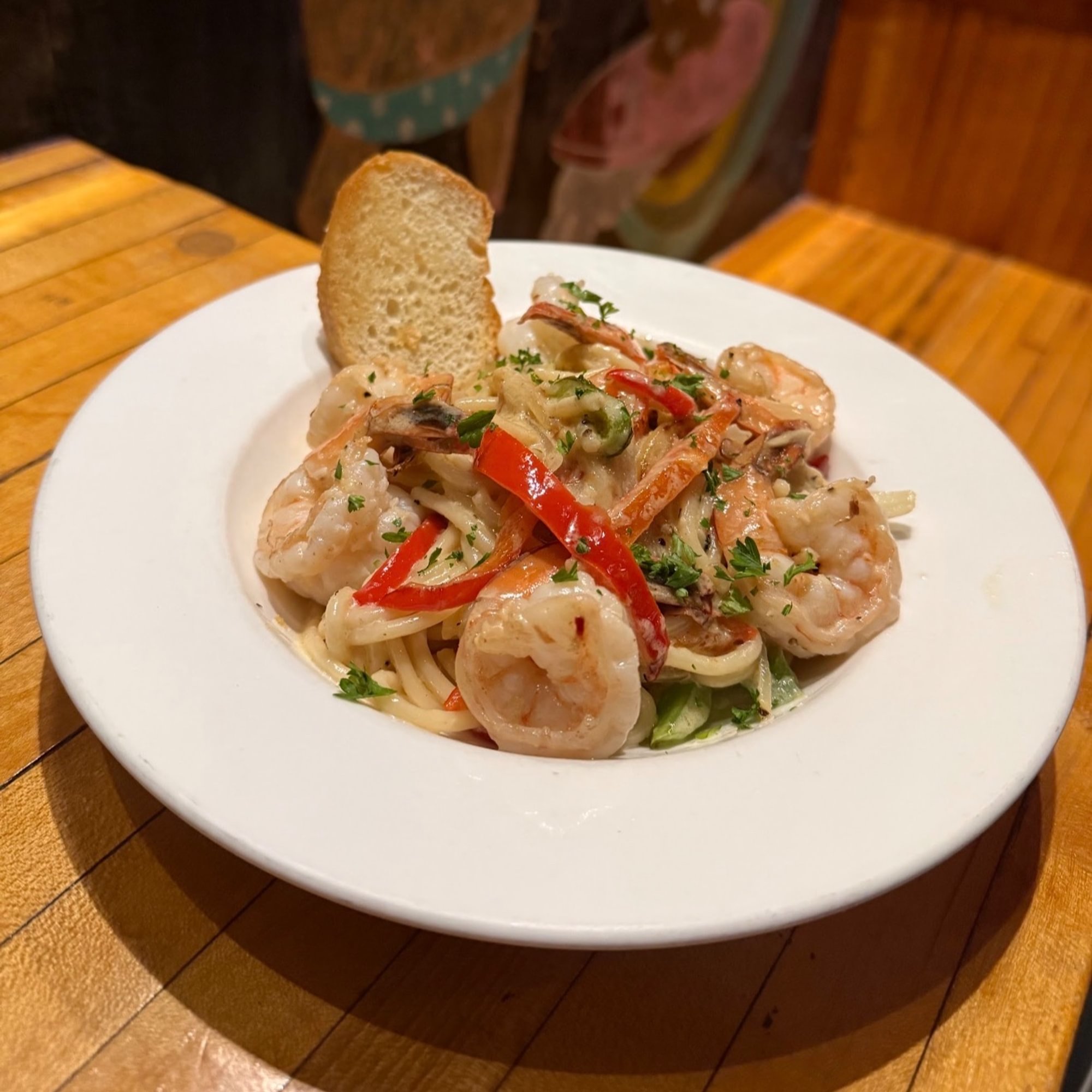 Tequila Cream Shrimp Pasta