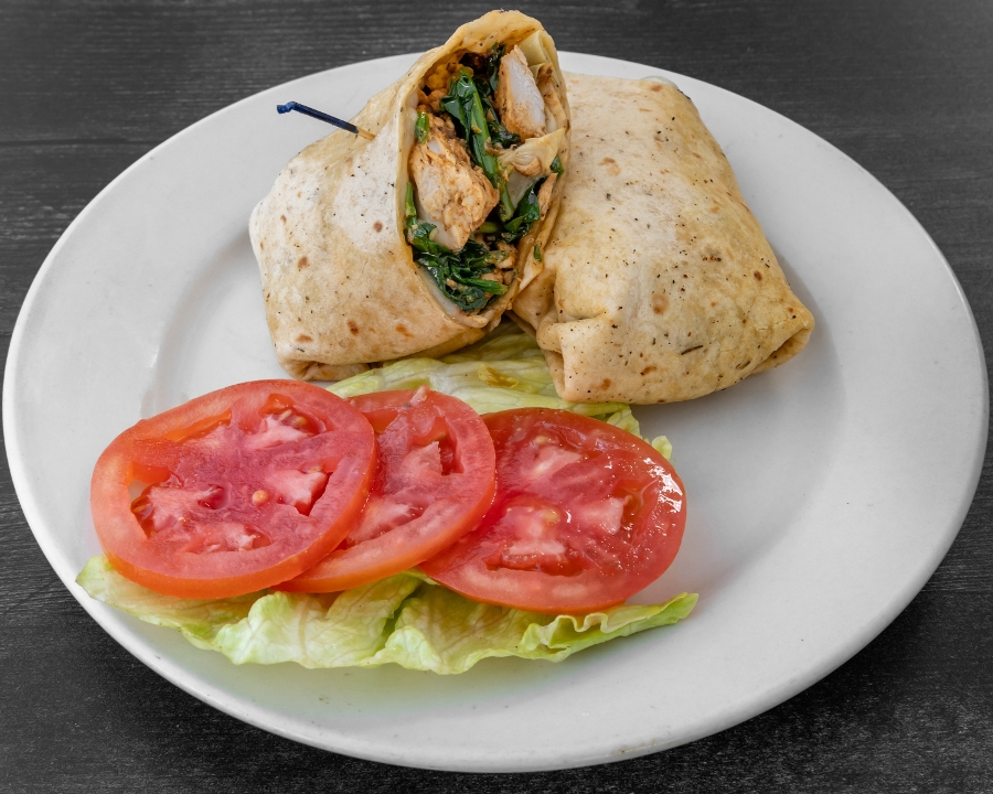 Chicken Artichoke & Spinach Wrap