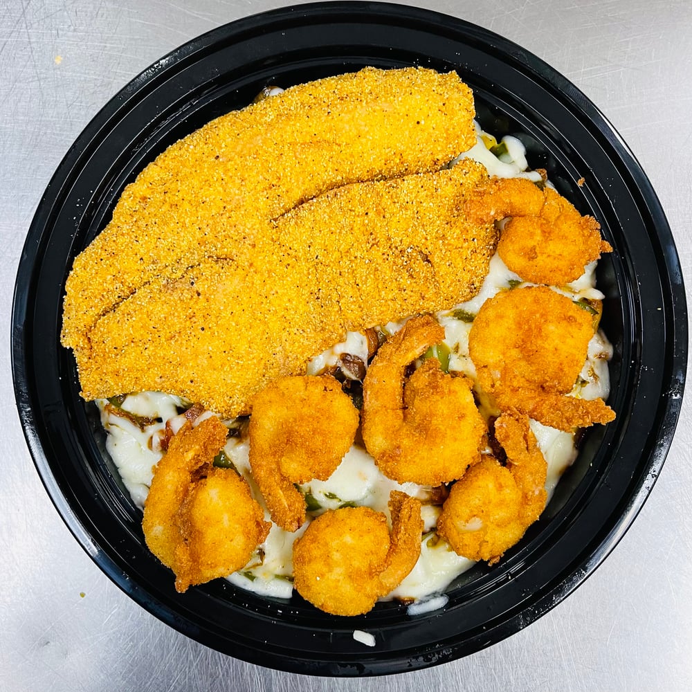 Tilapia & Shrimp Rice Bowl