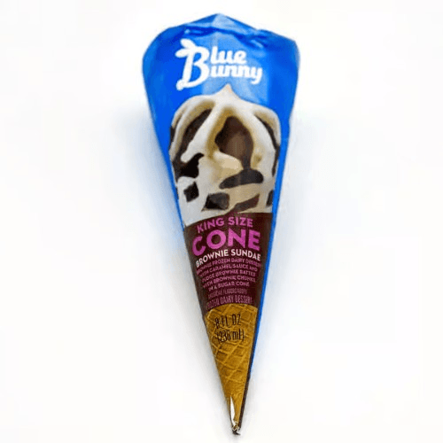 Blue Bunny Brownie Sundae Cone