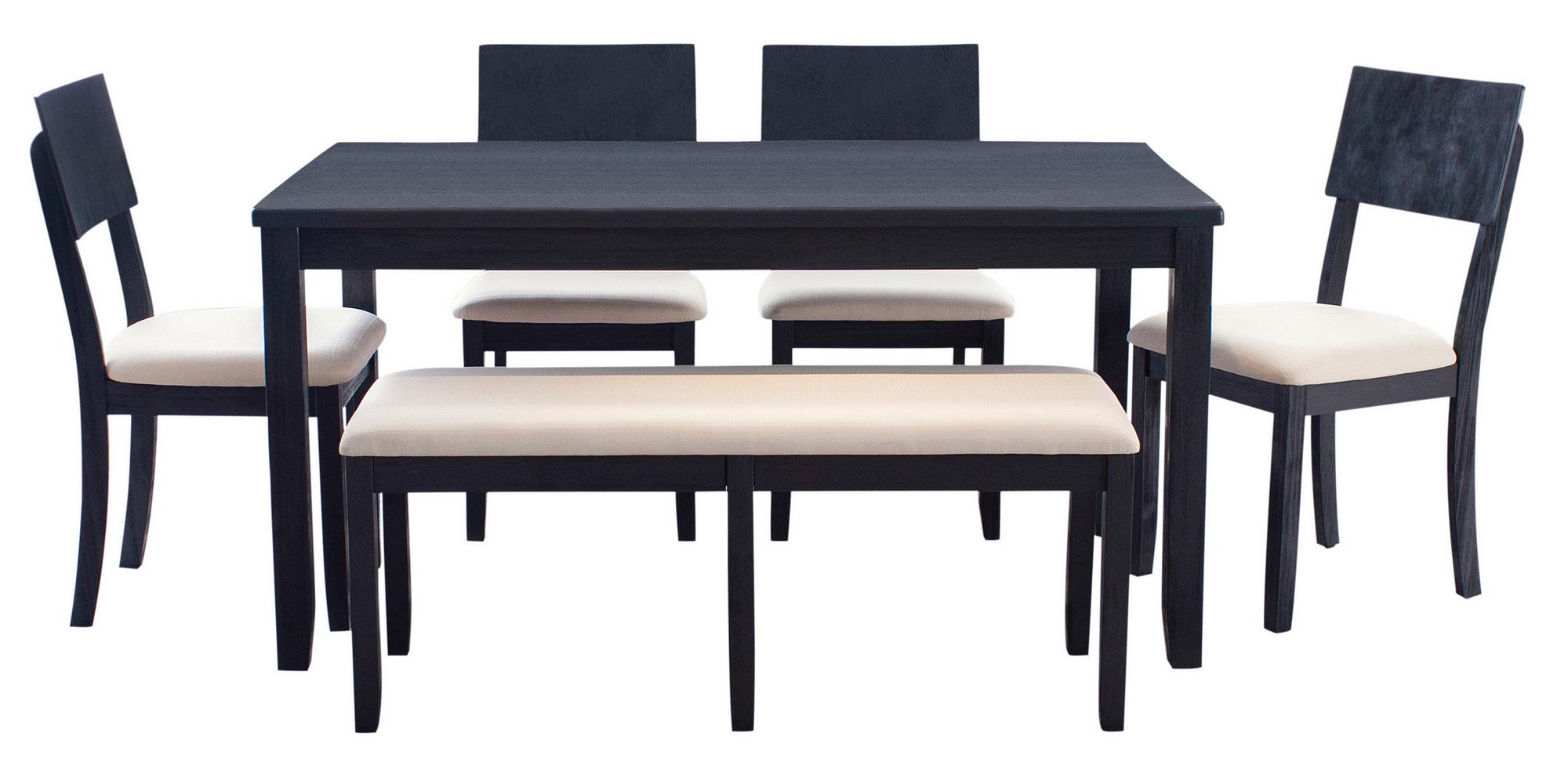 6 - Piece Jorissen Charcoal Dining Set