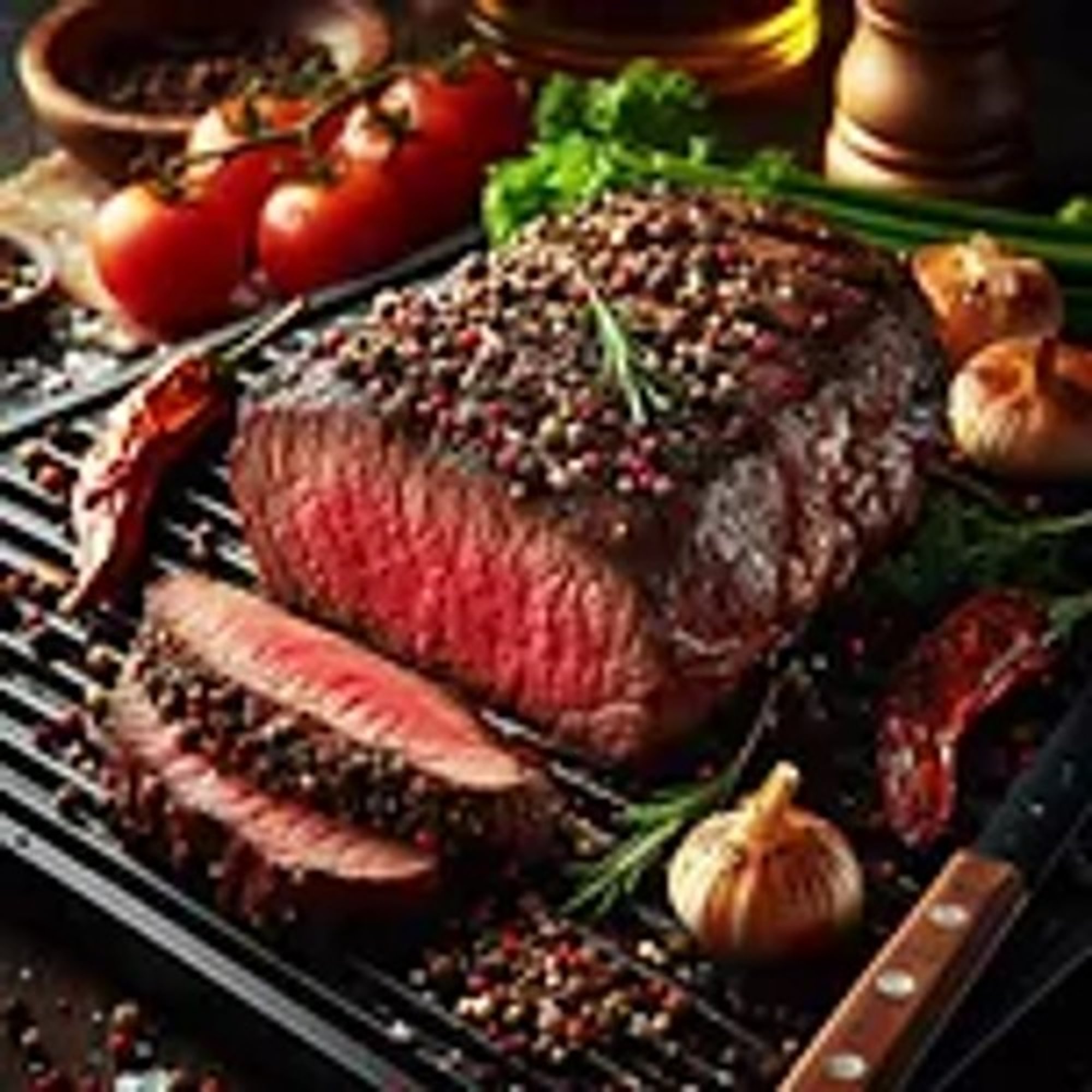 Seared Peppercorn Steak