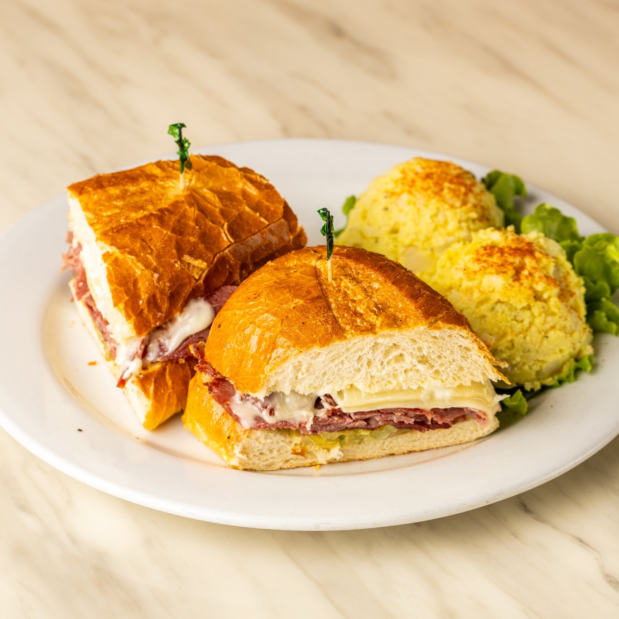 Hot Corned Beef Sandwich