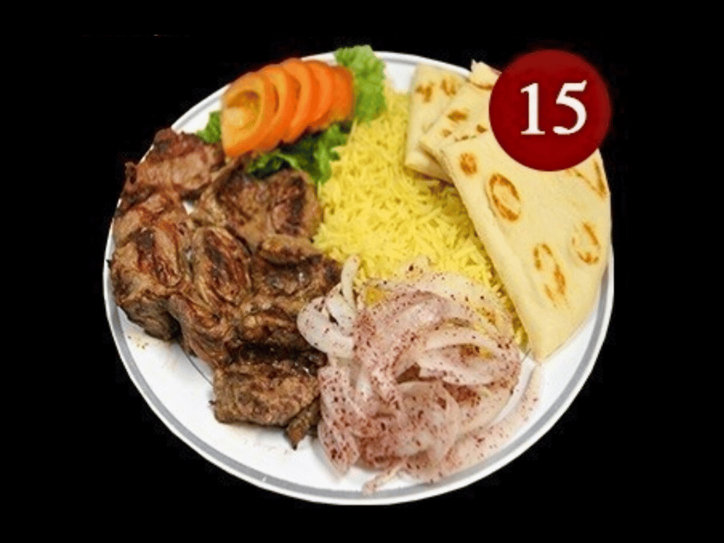 #15 Beef Souvlaki Plate