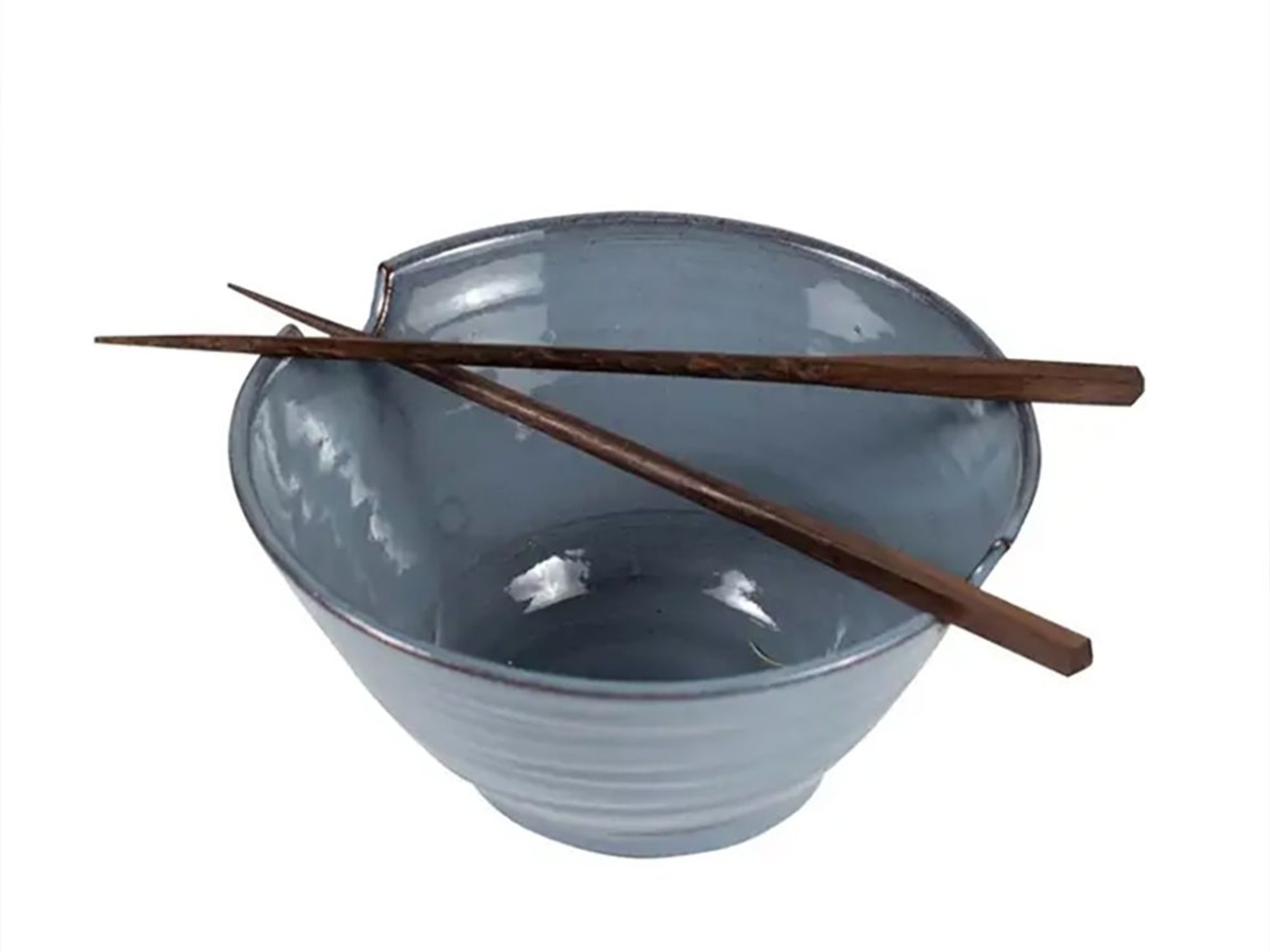 Chopsticks & Blue Bowl Set
