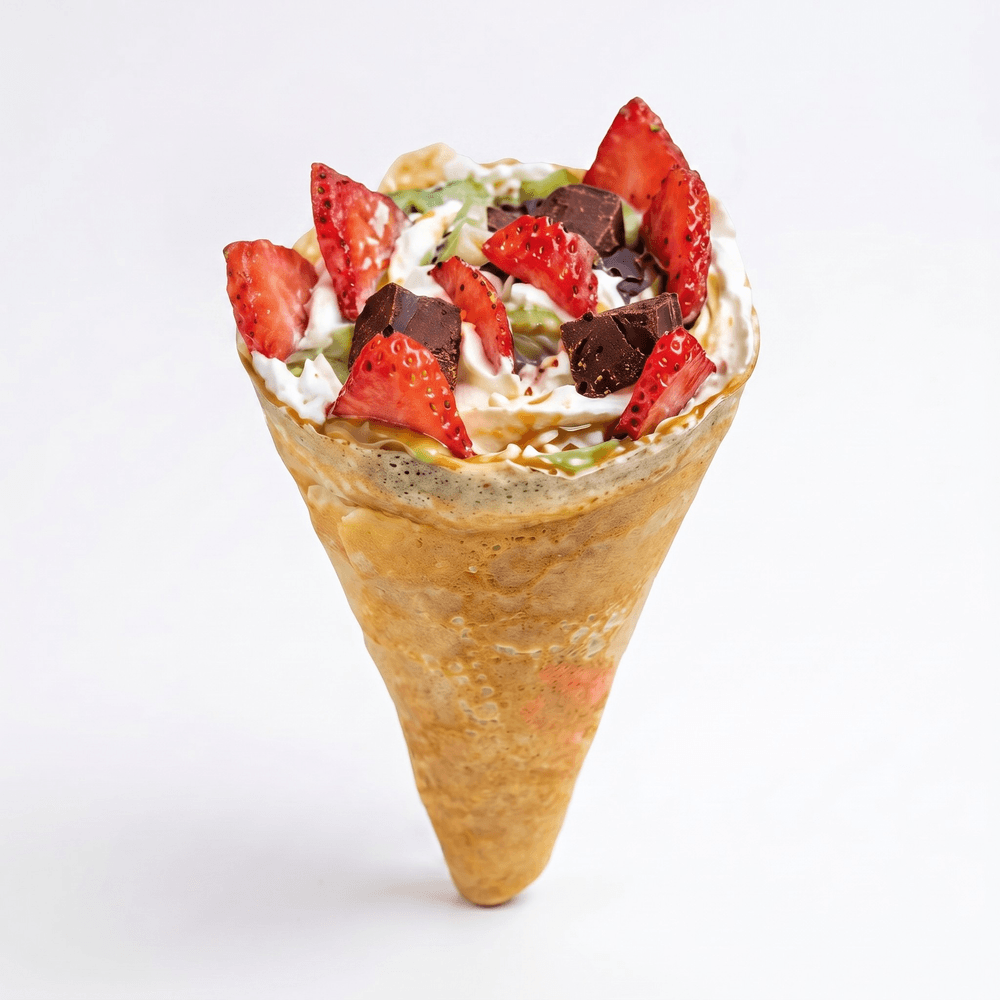 Matcha Stripe Chocolate Crêpe