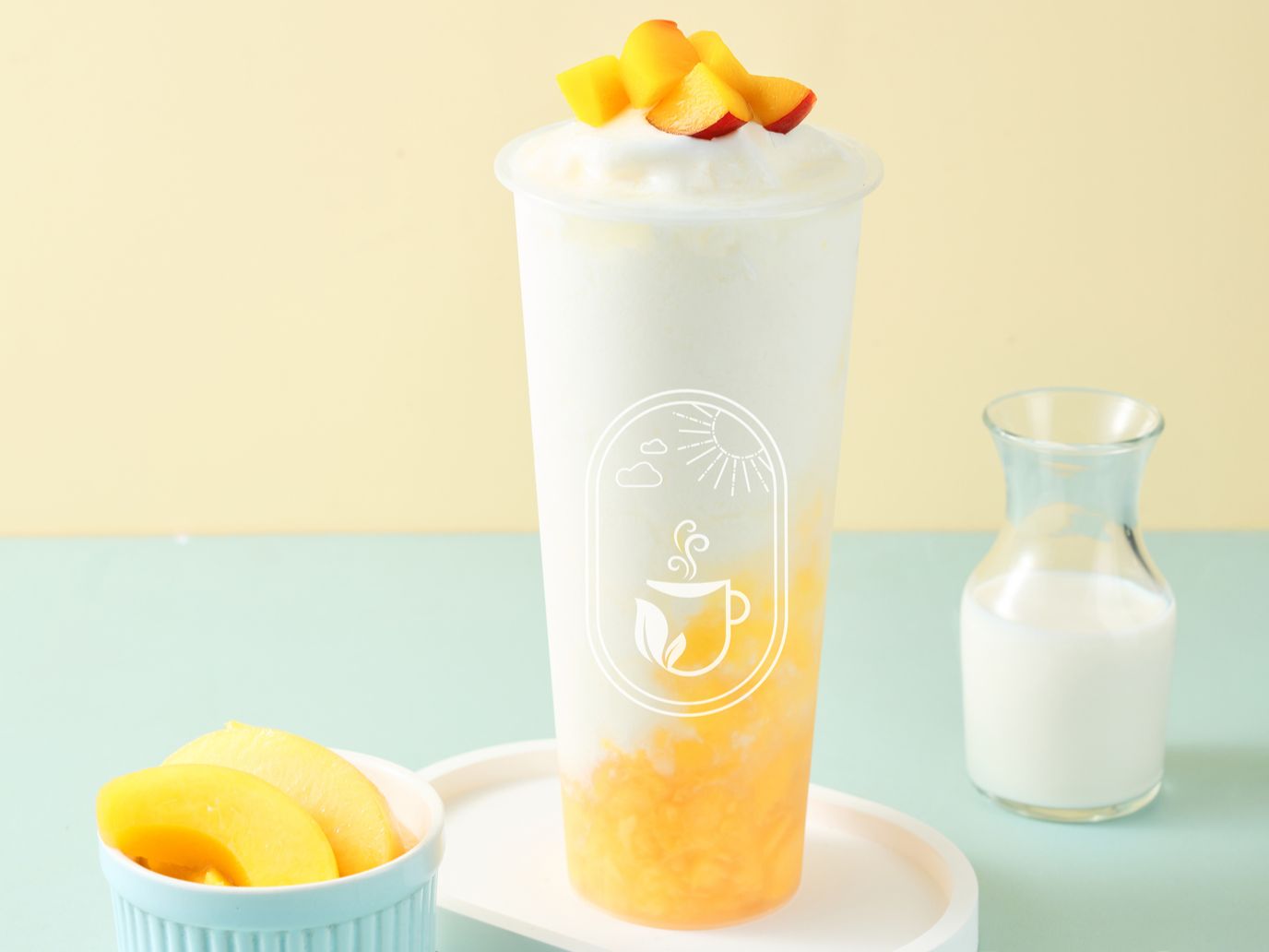 Peach Fruity Yogurt