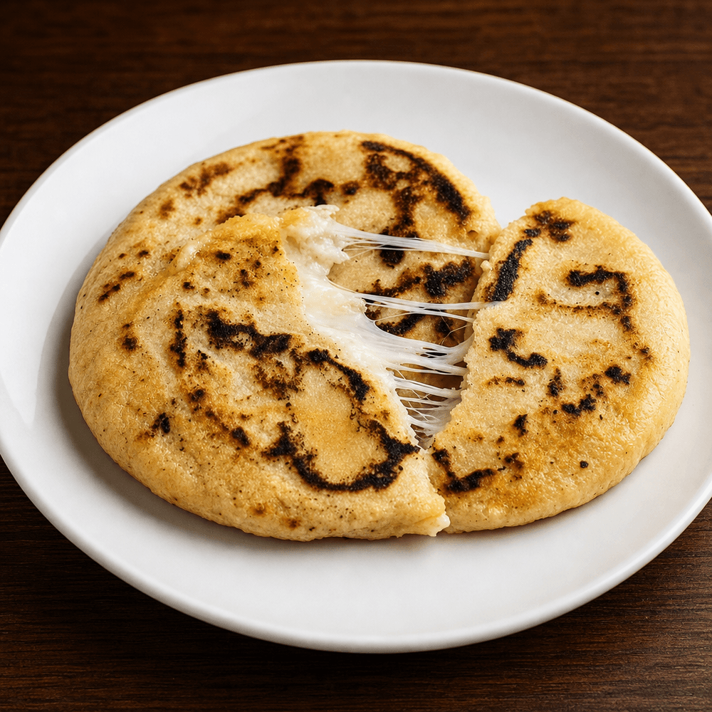Pupusa de Queso Con Loroco / Cheese With Loroco Pupusa