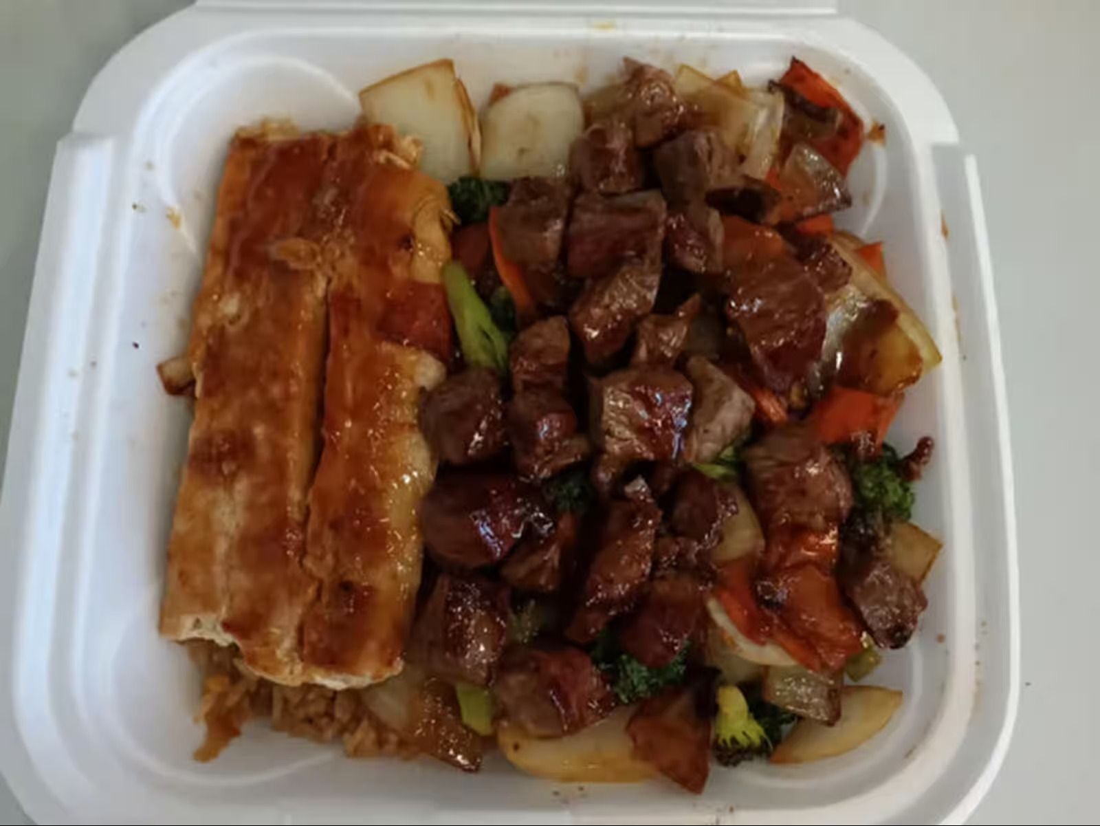 Hibachi Filet Mignon & Salmon