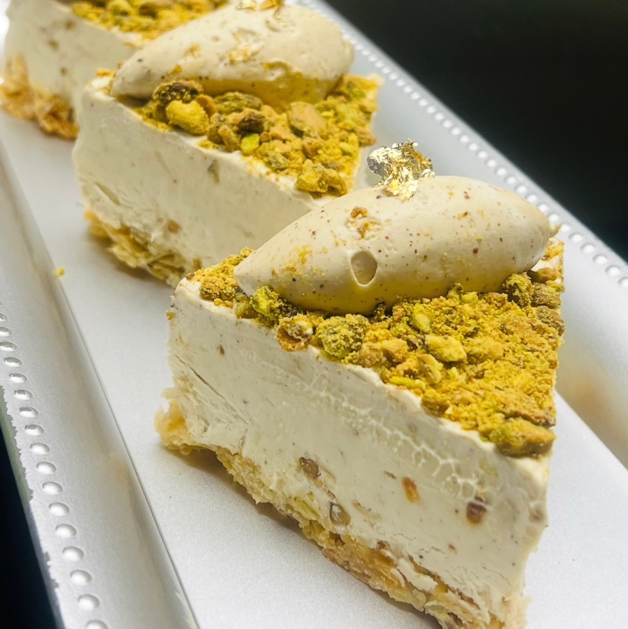 Baklava Cheesecake w/ Pistachios