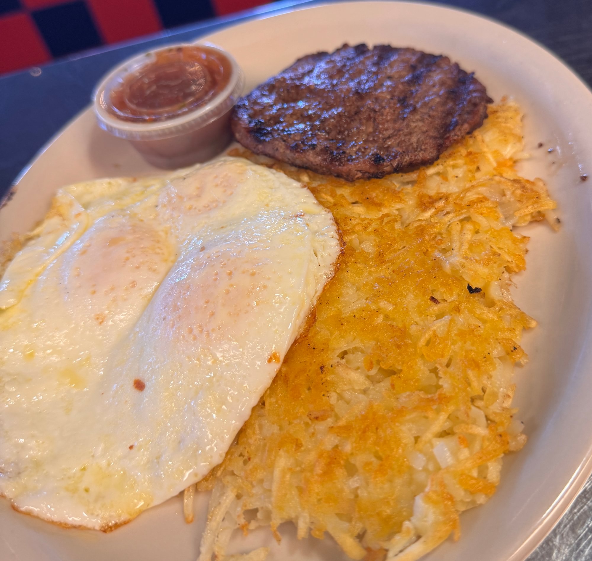 Hamburger Patty & Egg