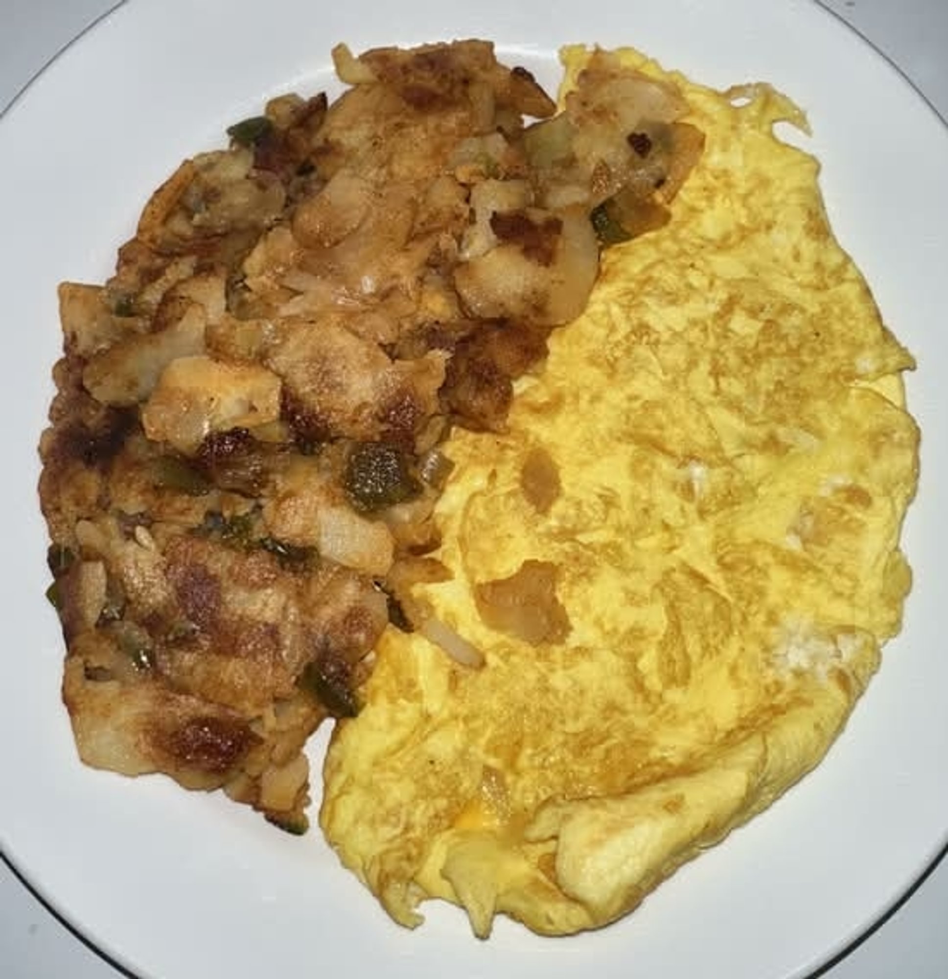 Three egg omelette with American cheese